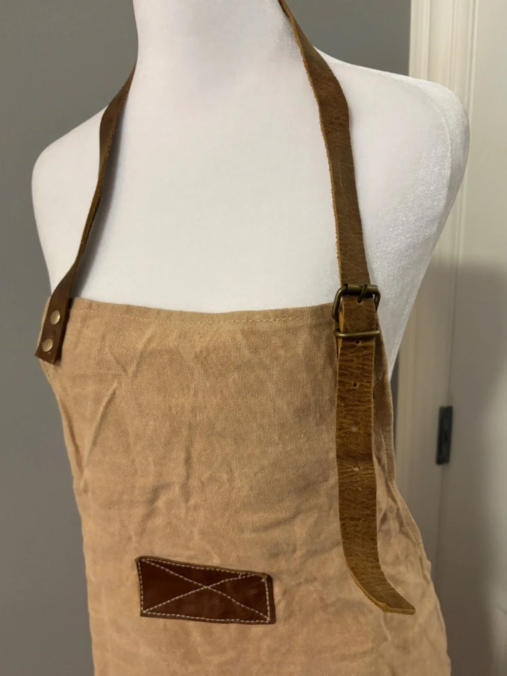 NWOT Industrious Prem. Vintage Waxed Canvas Heavy-Duty Work Apron
